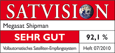 De besturingseenheid wordt gemonteerd in de boot of camper en zorgt ervoor dat de schotel met een druk op de knop op de juiste satelliet wordt uitgericht.