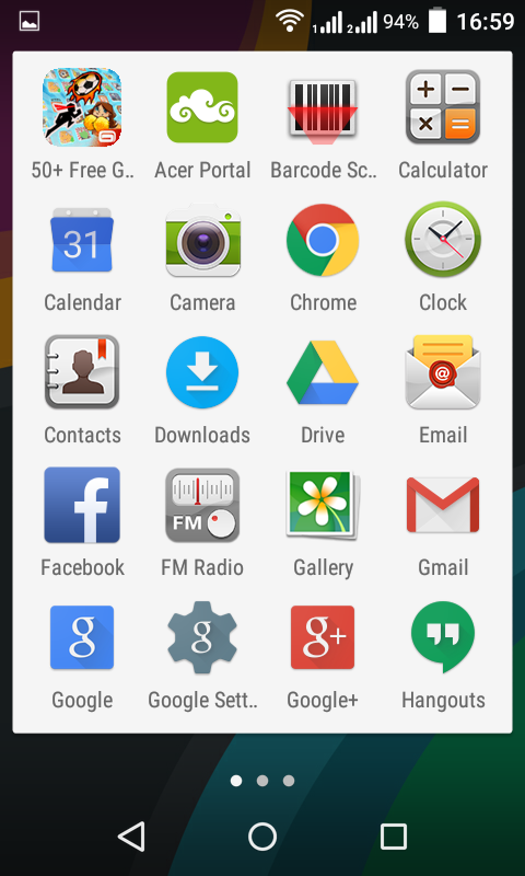 De smartphone gebruiken - 19 Het menu Toepassingen (apps) Om het menu Toepassingen te openen, tikt u in het Beginscherm op in het midden van de klapper.