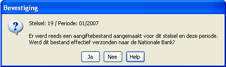 6 Afdrukken De officiële afdruk (en afdrukvoorbeeld op het scherm) kan gebruikt worden voor interne controle van de intrastataangifte.