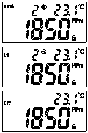 AUTO+0 : auto fan off Temp.