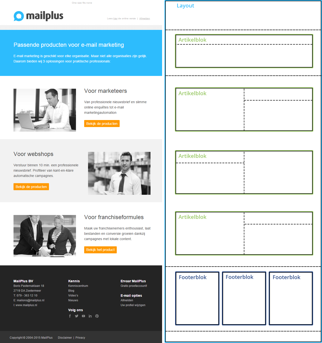 2 Templates maken voor BrightEdit Om volledig gebruik te kunnen maken van BrightEdit en zijn functionaliteiten, worden er strictere eisen gesteld aan de templates en de HTML-code.