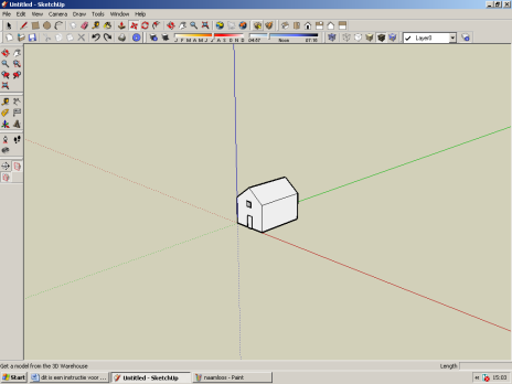 Om je model te plaatsen op de site van Google SketchUp maar je moet dan wel een account