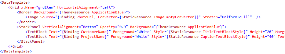 Figuur 87 Databinding Xaml 5.1.6.