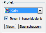 62 Instellingen - Profielen Wanneer u klikt op Klaar wordt de Wizard Nieuw Profiel afgesloten. Het nieuwe profiel is nu klaar voor gebruik. Het is ook al geselecteerd in de lijst met profielen.