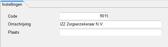 Zorgverzekeraars: De voornaamste zorgverzekeraars zijn reeds aanwezig in uw software en voorzien van de UZOVI code.