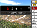 Foto leerprogramma Gebruiken van het controlepaneel Het controlepaneel kan gebruikt worden om de instellingen van de camera te configureren. 1. Druk tijdens de OPNAME modus op [SET] (instellen).