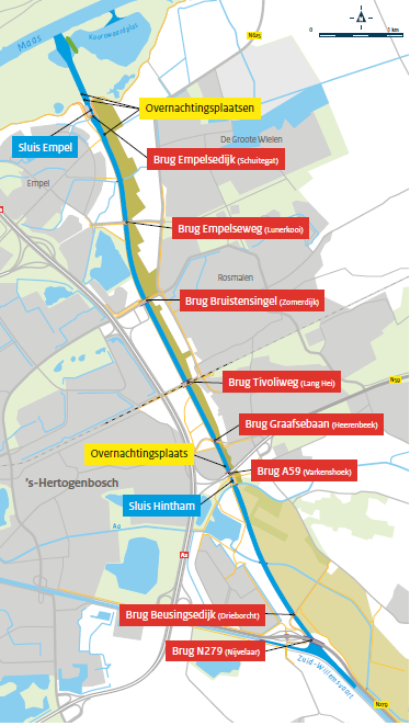 O p 19 december om 10:00 uur gaat het Máximakanaal open. Dit kanaal ten oosten van s-hertogenbosch staat ook wel bekend als de omlegging van de Zuid-Willemsvaart.