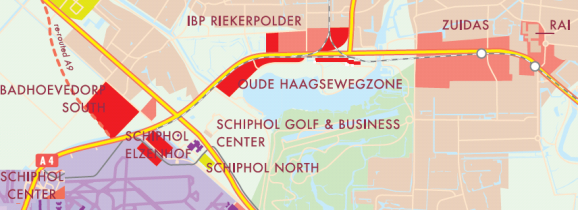 SAMENVATTING 3 Figuur 2: Overzicht van enkele ontwikkelingslocaties in Lange As model Specificatie kosten en baten Voor alle projectalternatieven is een specificatie gemaakt van de maatschappelijke