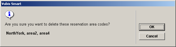 225/315 Klik op OK om de genoemde reserveringsgebieden te verwijderen. Als u op Annuleer klikt worden de codes niet verwijderd. 5.2.1.2 Parameters op niveau van de locatie Voor elke locatie zijn er zeven nieuwe parameters.
