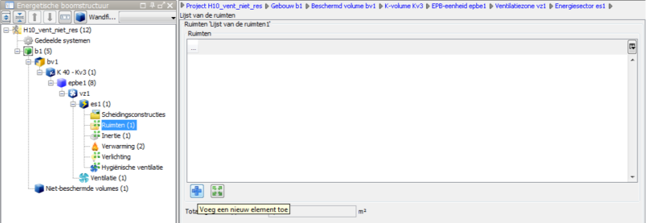 217 worden, ook als daarvoor geen ventilatie-eisen zijn volgens de energieprestatieregelgeving (speciale ruimten, gangen, traphallen,...). U kunt zoveel ruimten ingeven als nodig is.