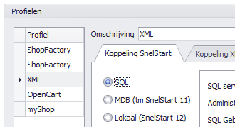 2. Instellingen S-Connect Als u S-Connect voor het eerst opstart, opent het programma direct in de tab Instellingen. Opent u S-Connect een volgende keer, dan kunt u deze tab bovenin zelf activeren.