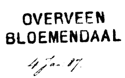 OVERVEEN OVERVEEN-BLOEMENDAAL OVERVEEN-BLOEMEND: Nr. 210 PSBK 0036 1887-01-04 Het bijpostkantoor Bloemendaal behoorde tot het ressort van het postkantoor Overveen.