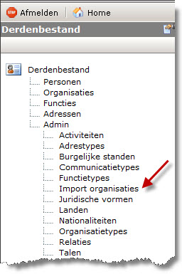 0 Inleiding De handleiding beschrijft de functionele handelingen die nodig zijn voor het importeren van gegevens vanuit de KBO in de toepassing voor contacten/derdenbeheer. 1 Importeren 1.