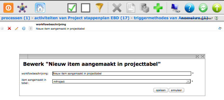 4.3 Activiteiten Onder workflow-processen hangen activiteiten.