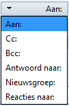 Om een bericht te schrijven, moet u eerst beslissen wie de e-mail zal ontvangen. Het e-mailadres van de ontvanger moet in het veld ingevuld worden zoals in het voorbeeld (Afbeelding 176, nummer 4).