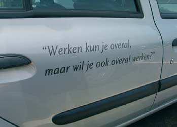 9 Reclame op auto s Alle reclame op auto s, gespoten of geplakt, wordt beoordeeld als schade.