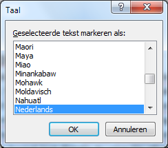 Taal Het is van vitaal belang dat ClaroRead met de juiste taal werkt, anders wordt er niet correct herkent (OCR) en worden alle woorden als onjuist gespeld gemarkeerd.