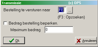 B.1.4 Bestelling manueel doorsturen naar groothandel Om een bestelling manueel door te sturen, dubbelklik je op de desbetreffende bestelling.