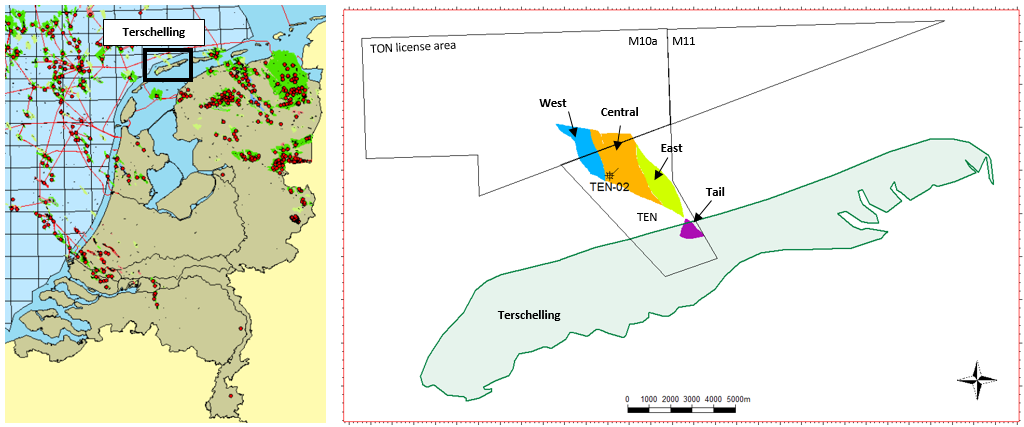 Management summary In 2013 Tulip Oil Netherlands BV became the operator of the Terschelling-Noord and M10a/M11 licences, in the north of the Netherlands (see Figure 1).