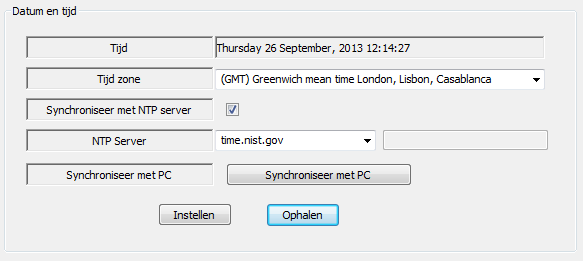 16 NEDERLANDS 5.4 Datum en tijd Hier kun je de tijd en de tijdzone instellen.