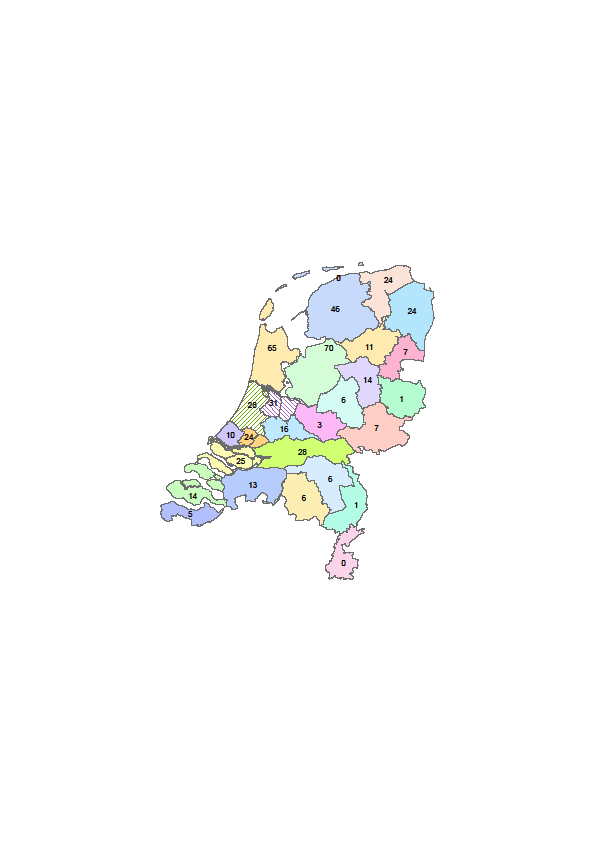 Resultaat en analyse energieverbruik Figuur 3-7 Regionaal energieverbruik per waterschap (TJ/jr) (zie Bijlage 4) 3.3.1.