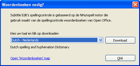In het Nederlandse hoofdscherm zie je ook: Handleiding Subtitle Edit versie 3.3 Bij opmaak selecteer je: SubRip (.srt), deze wordt het meest gebruikt.