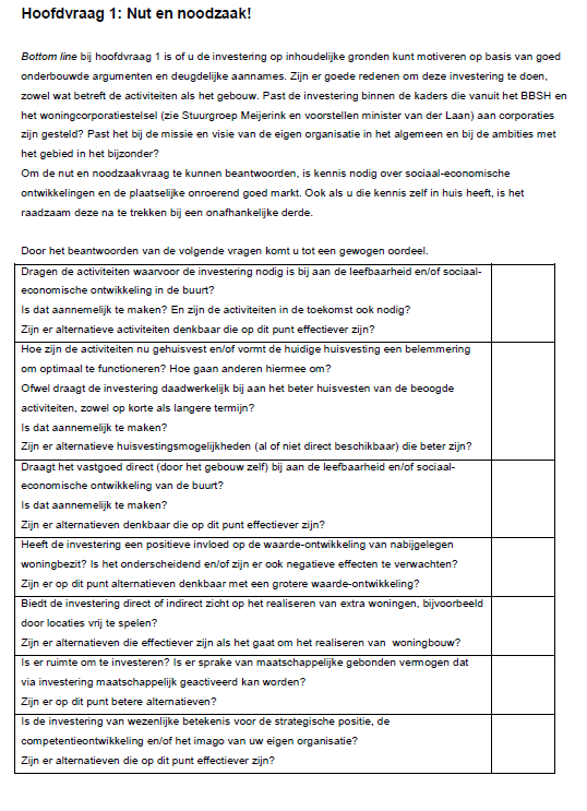 Pagina 11 van 21 Bijlage 1 Vragen uit