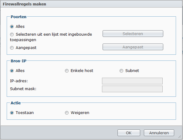 Hoofdstuk Hoofdstuk6:Internetbeveiliging verbeteren 6 Nadat uw Synology DiskStation beschikbaar is op het internet, zult u het moeten beschermen tegen aanvallen van hackers.