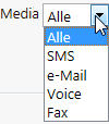 Als u slechts 1 type medium gebruikt, dan kiest u met de optie 'Alle' standaard voor dit medium.