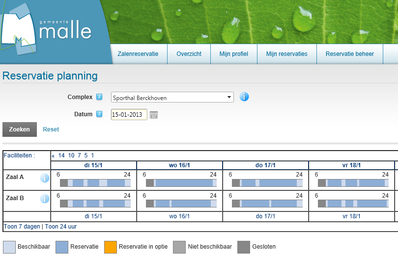 Reservatie- en