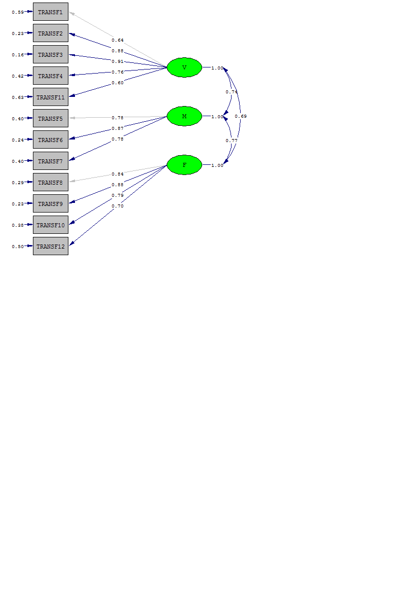 Figuur 2: Confirmatory factor