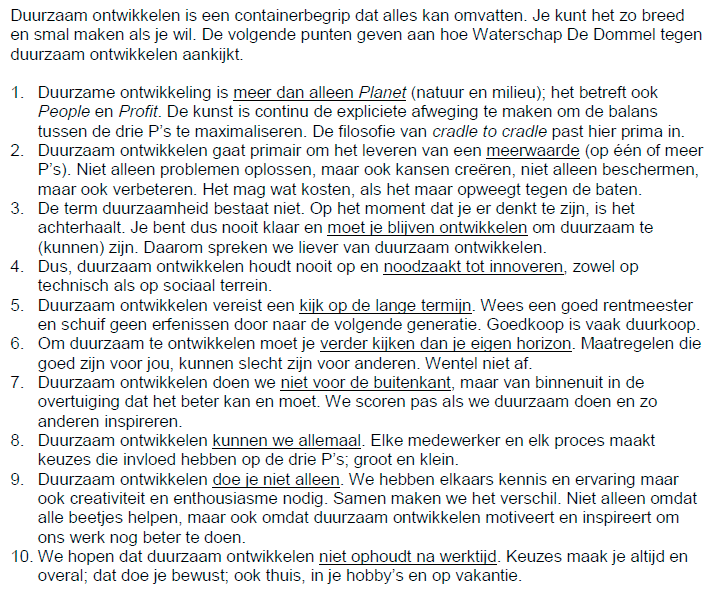 2. Speerpunten voor 2020 Voor vier thema s is een aantal ontwikkelrichtingen bepaald, zodat het huidige werk nog meer focus krijgt (zie onderstaande tabel).