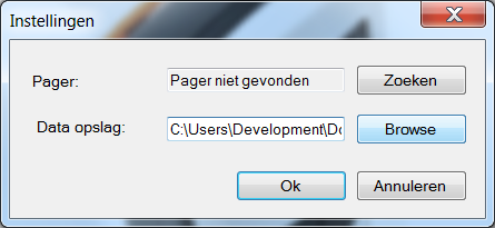 Selecteer uw gewenste locatie Opmerking: Raadpleeg eventueel uw ICT afdeling voor het kiezen van de juiste locatie. 3.