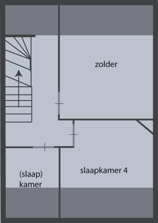 Tweede verdieping Op de tweede