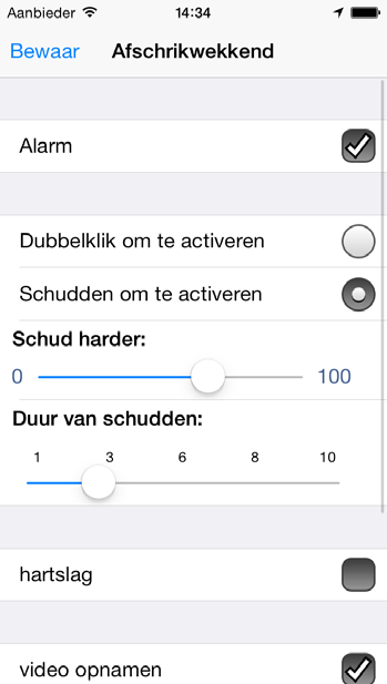 INSTELLINGEN 10 Profiel Sub menu U kunt uw profiel ook aanpassen door deze te selecteren in het menu bewerken onder elk sub profiel.