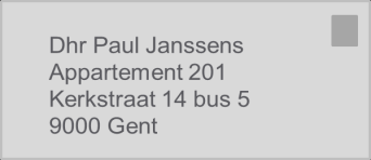 Gent Dhr Paul Janssens Verdieping 2 Appartement 1 Kerkstraat 14 bus 5 9000