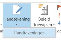 OUTLOOK HANDTEKENING (3) Procedure: Klik nadien op de knop Nieuwe e-mail in het hoofdvenster In de nieuwe mail klik je op de knop