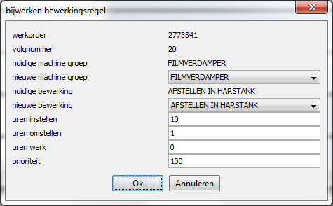 1.6 Opvragen archief Vanuit het werkorder tabblad links onder is het nu mogelijk om het archief op te vragen, zodat tekeningen e.d. horend bij de werkorder / artikel / bewerking / machinegroep direct op te vragen zijn.