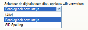 De mate van overeenkomst wordt aangegeven met gekleurde bolletjes, waarbij de leerling die het meest overeenkomt bovenaan staat.