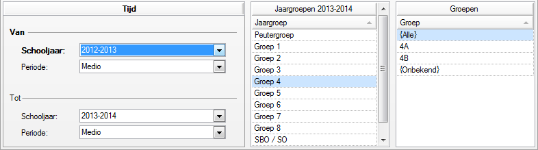 4.1.1 Vaardigheidsgroei leerlingen Dit grafische en interactieve rapport van de module Zelfevaluatie biedt u de mogelijkheid om per leerstofgebied vast te stellen hoeveel uw leerlingen in een