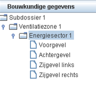 3.4.1 Navigatieboom De navigatieboom is het linker deel van het hoofdvenster. De navigatieboom bestaat uit een aantal knopen die met takken aan elkaar verbonden zijn.