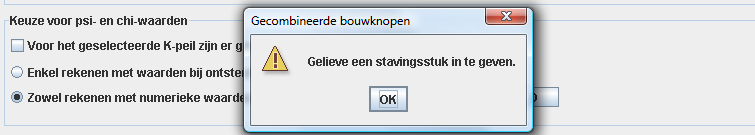 ingevoerd worden. Bij het wisselen van optie B naar optie C en terug blijven alle reeds ingevoerde bouwknoopgegevens behouden.