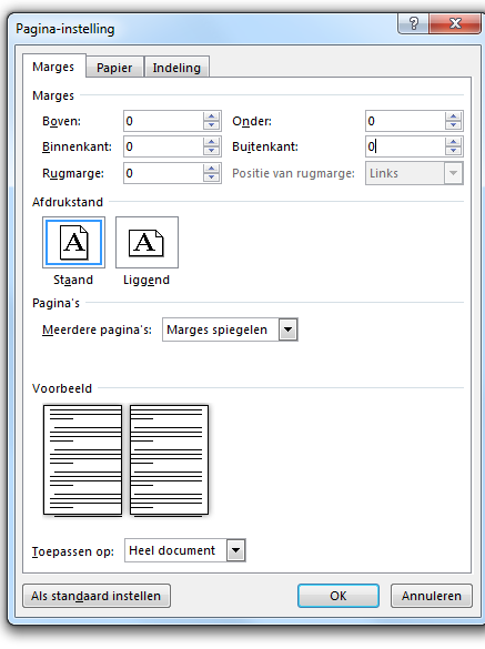 Schutbladen opmaken in Word Een schutblad zorgt voor de duurzame verbinding tussen boekblok en omslag. Als u blanco (onbedrukte) schutbladen in uw boek wilt, dan kunt u dit hoofdstuk overslaan.