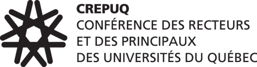 CREPUQ Conférence des Recteurs et des Principaux des Universités de Québec - VUB Bestemming: