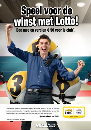 De Lotto sponsoractie Niet alleen bedrijven maar ook leden van JV THAG en Judo Almelo kunnen de club nu heel eenvoudig sponsoren.