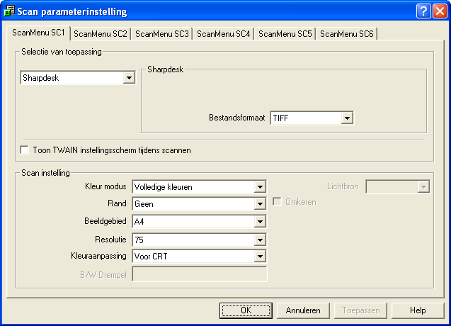 SCANNEN Overzicht van de Button Manager De Button Manager is een software-hulpprogramma die scanfuncties koppelt aan de scannersleutel op het apparaat.