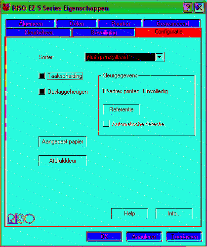 De configuratie van het printerstuurprogramma wijzigen De configuratie van het printerstuurprogramma wijzigen Voor aangepast gebruik, het registreren van optionele apparaten, veelvuldig gebruikte