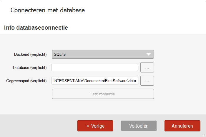 Installatieprocedure TaxMate versie 2.0 6 4. Selecteer het Gegevenspad. Dit is hetzelfde als u voor TaxMate had aangeduid. 5. Klik dan op Voltooien. U krijgt volgend scherm: 6. Selecteer Ja.