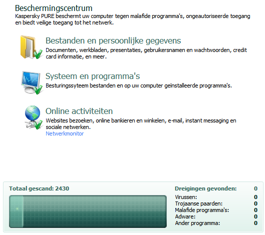 P R O G R A M M A - I N T E R F A C E Rechts in het venster vindt u onder andere informatie over de programmafunctie die links in het venster geselecteerd is, kunt u de instellingen configureren,