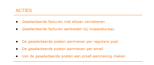 Klik in het venster Acties op Klik hier om het doorsturen van vorderingen te activeren. U krijgt nu de algemene voorwaarden in beeld. U kunt deze op uw gemak doorlezen.